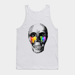 Skull rainbow Tank Top